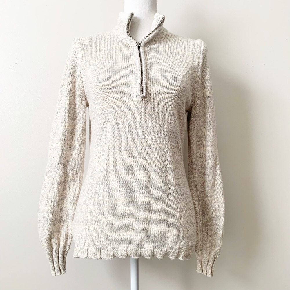Woolrich Wool Blend 1/4 Zip Pullover Sweater